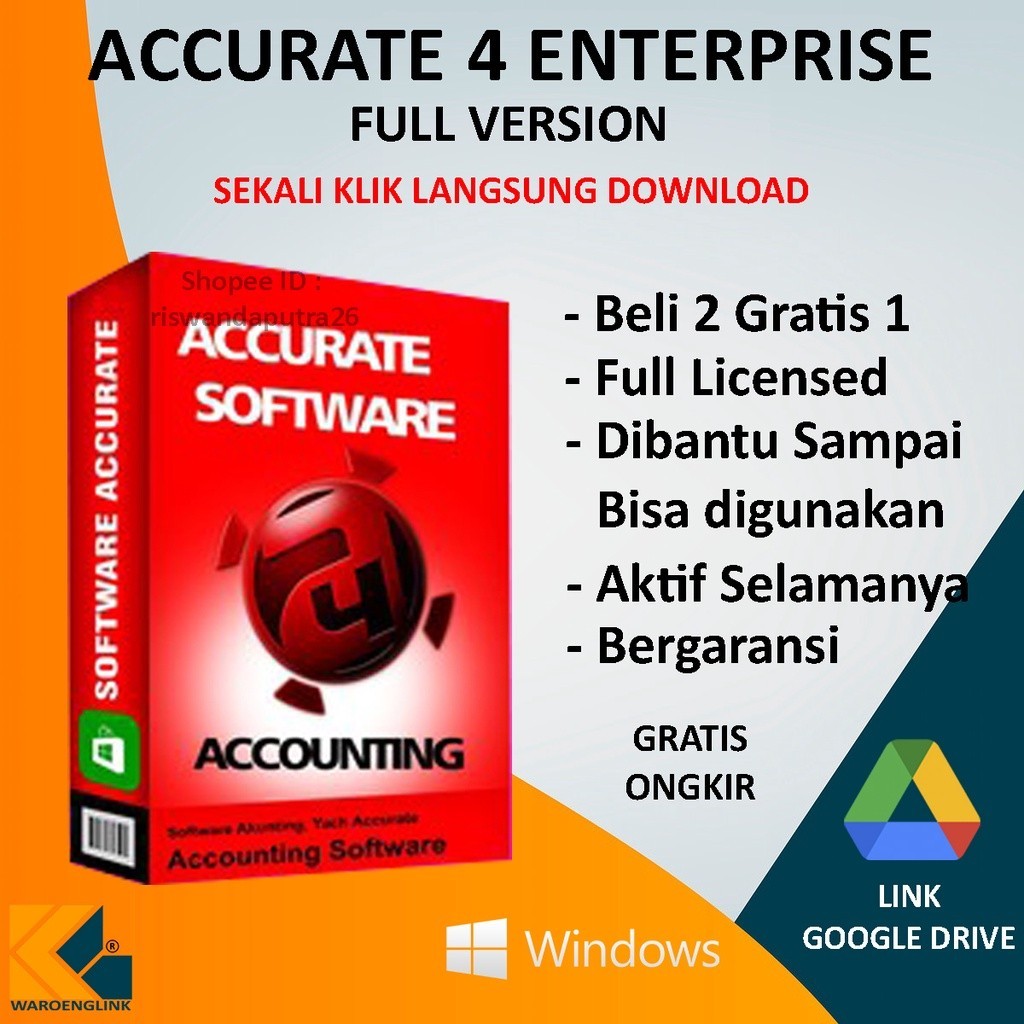 [wl] Accurate 4 Enterprise - SOFTWARE MURAH - APLIKASI
