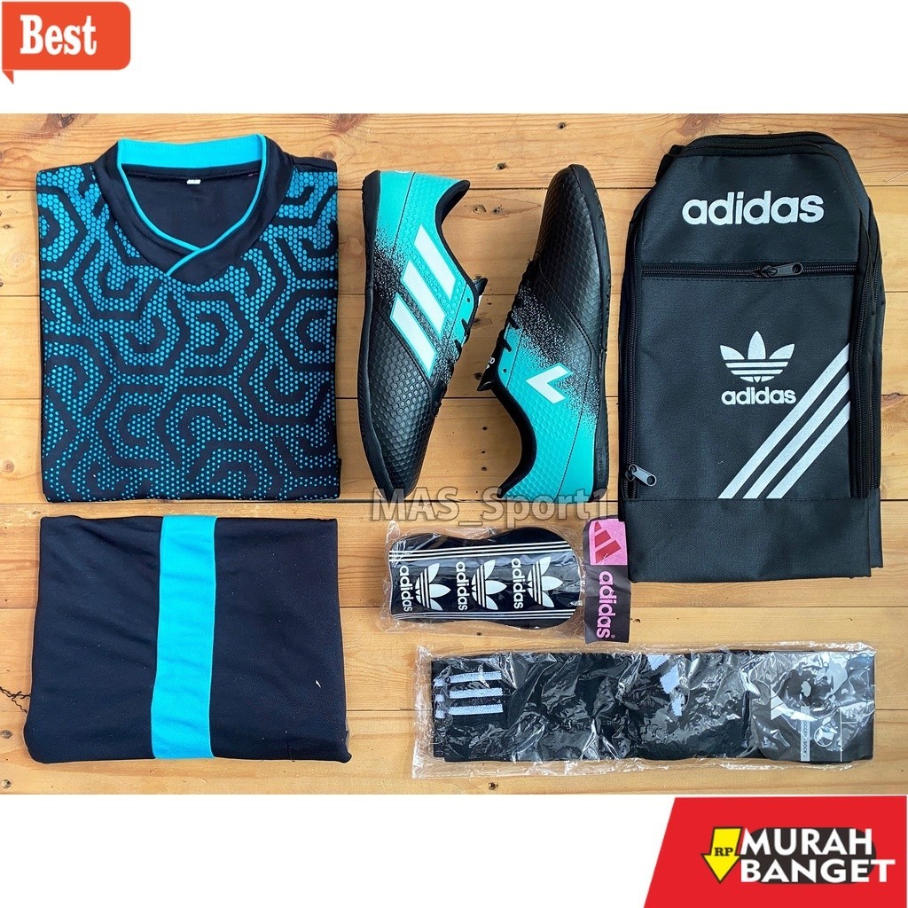 Sepatu futsal kekinian PAKET KOMPLIT 5 IN 1 SEPATU FUTSAL ADIDAS PREDATOR COPA X TECHFIT in. Sepatu 