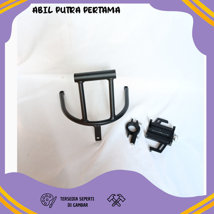 Paket Holder Hp Nmax Old Pegangan Dudukan Handphone Bracket Sepeda Motor Alumunium V2 Dudukan Handph