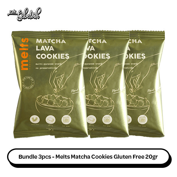 

Bundle 3pcs Melts Matcha Cookies 20g - Gluten Free | Vegan | Plant Based | Snack Lumer | Kukis Sereal