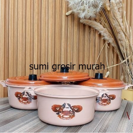 ( 6 PCS ) MANGKUK PANCI PRASMANAN PLASTIK CAPUCINO DENGAN TUTUP/BASI PRASMANAN DENGAN TUTUP