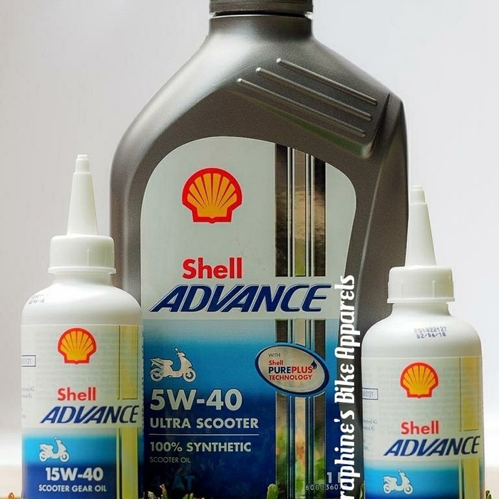 ✨BISA COD✨ - PAKET OLI SHELL ADVANCE ULTRA MATIC 1L + OLI GEAR SHELL|NMAX AEROX PCX