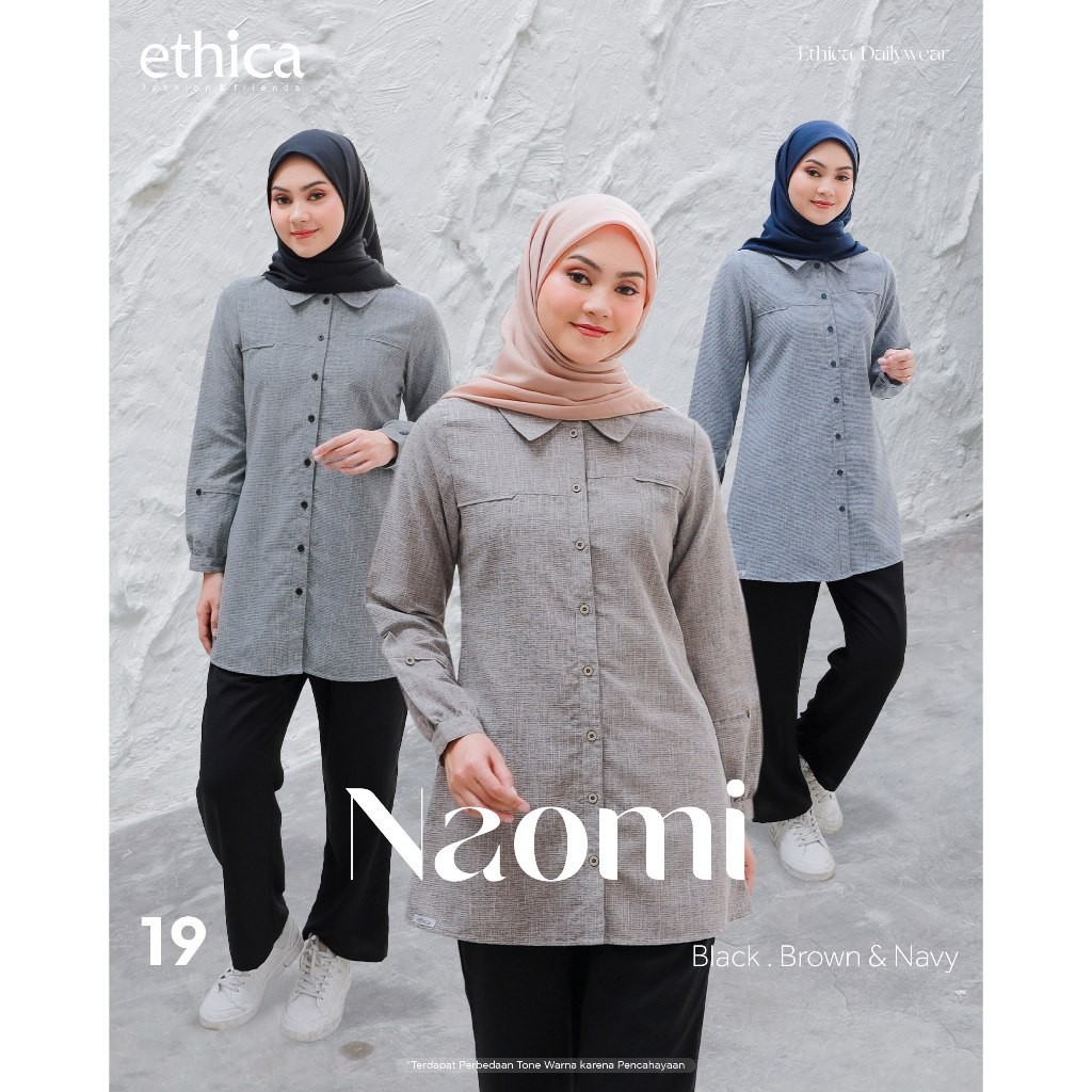 ATASAN ONLY ETHICA ORIGINAL NAOMI 19 BLACK NAOMI 19 BLUE NAOMI 19 BROWN ATASAN DEWASA ATASAN TRENDY 