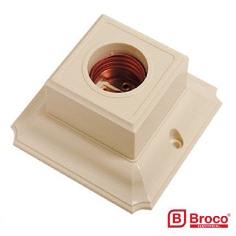 FITTING VITTING TEMPEL PLAFON BROCO 1210 SEGI EMPAT SNI LMK PITING LAMPU BROCO