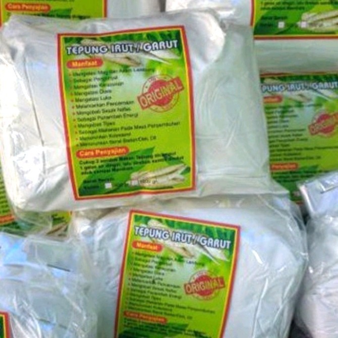 

New-Promo Tepung irut/pathi garut/Angkrik/obat asam lambung/maagh alami@1kg