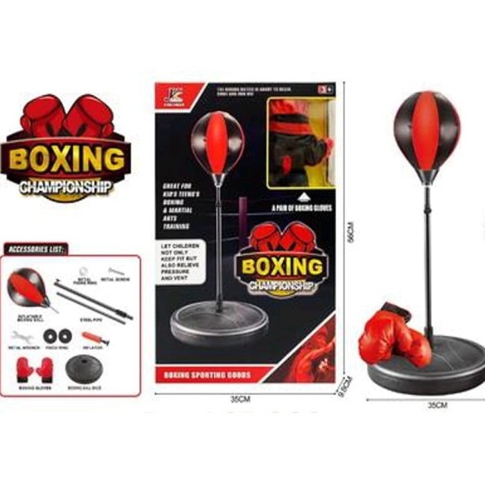 Mainan Anak Alat Latihan Tinju Boxing Samsak Tinju Boxing ChampionShip