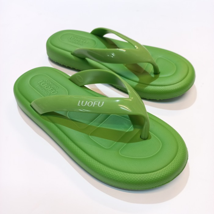 Murmer Sandal wanita jepit jelly | luofu e-7196 - Hijau, 36