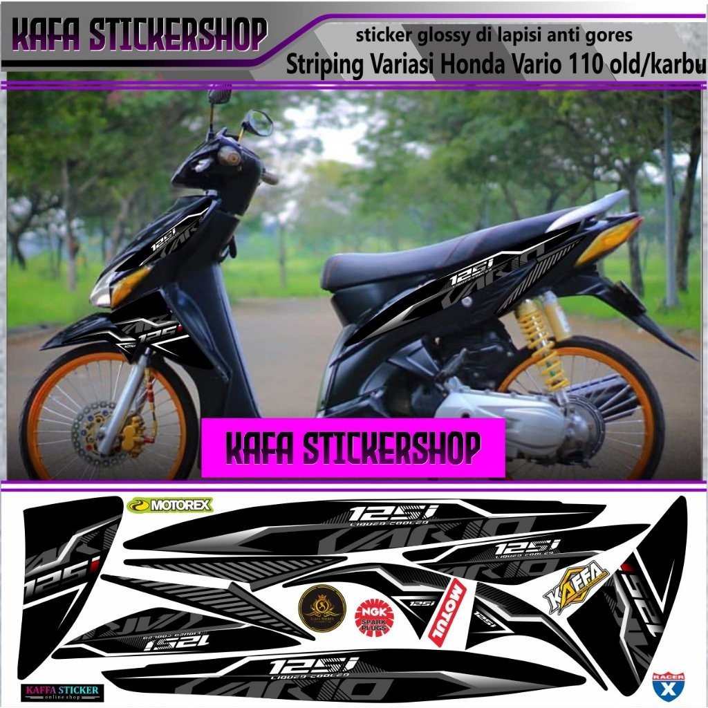STRIPING VARIO OLD 110 VARIASI STIKER VARIO LAMA 110 STIKER POLET