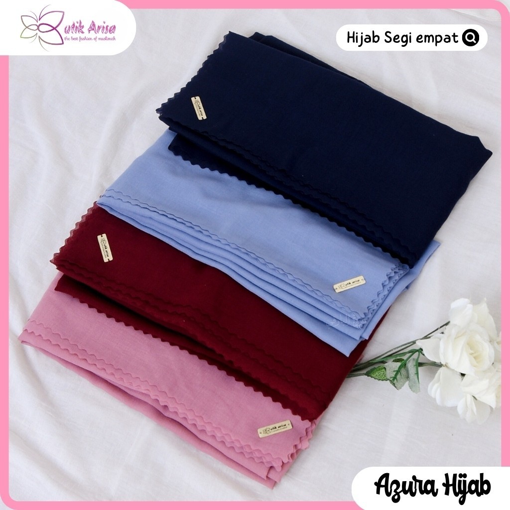 Terlaris ~Hijab Krudung Jilbab Kerudung Segi Empat Polos Syari Jumbo Bahan Voal Syar'i Terbaru Premi