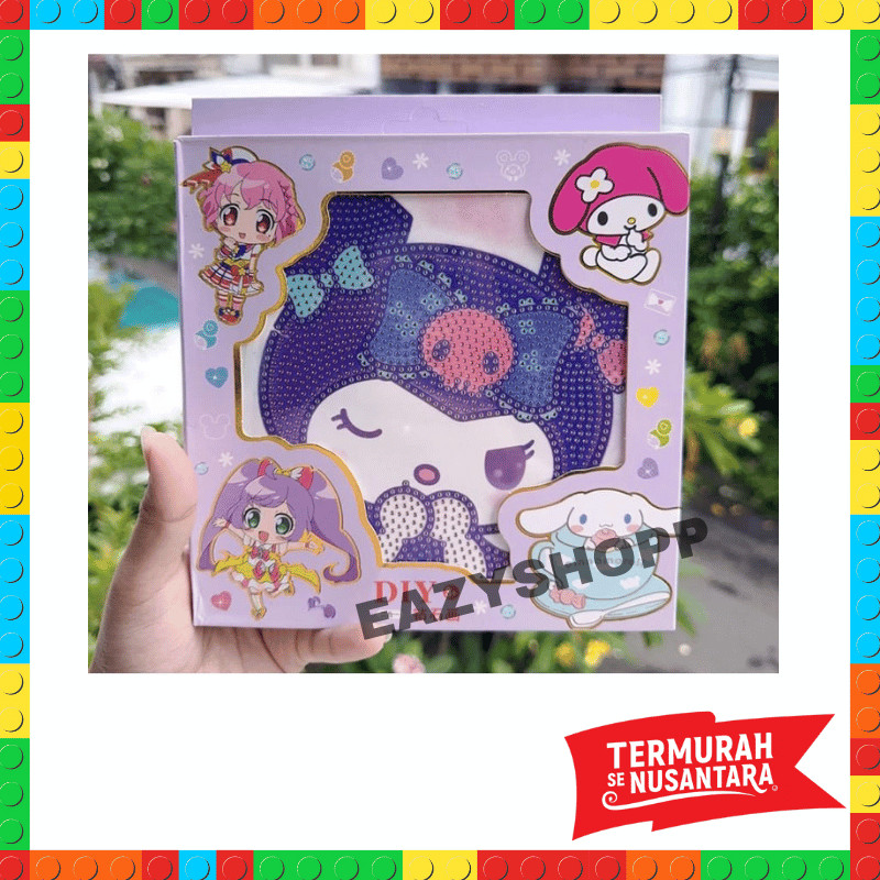 

Mainan Painting Sticker Lukis Anak Anak Karakter Cinamorol Kuromi Cewe