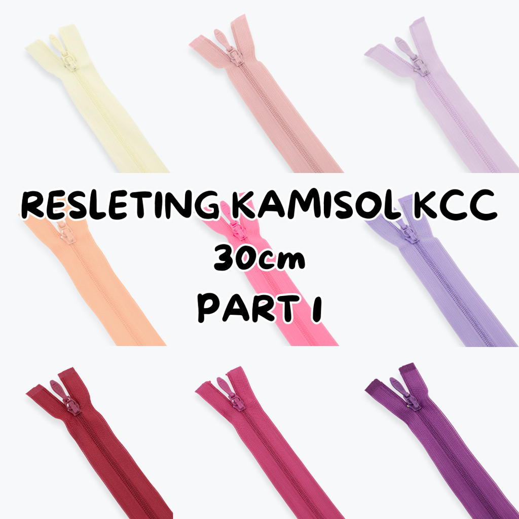 Resleting Kamisol 1 Longtorso Bustier KCC 30cm Open End KCC Zipper | Istana Kancing
