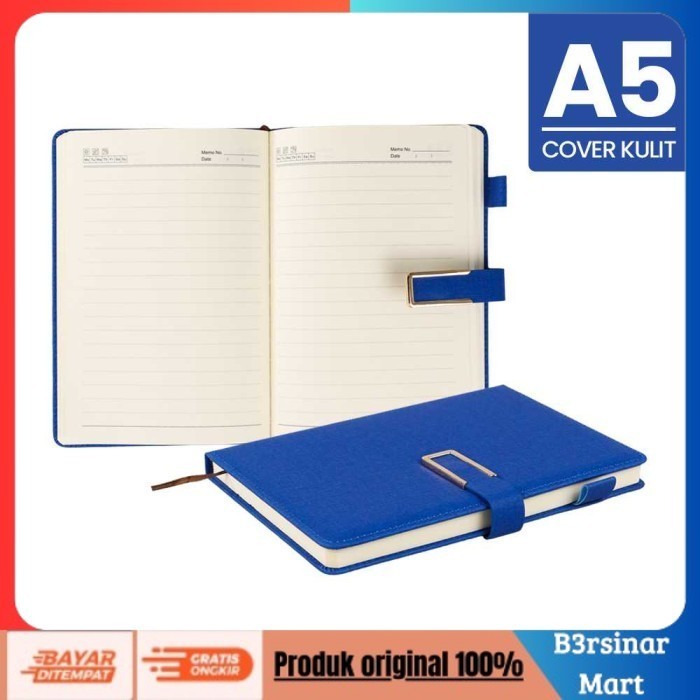 

[KUALITAS TERBAIK] Buku Catatan Jurnal Binder A5 Notebook Cover PU Leather