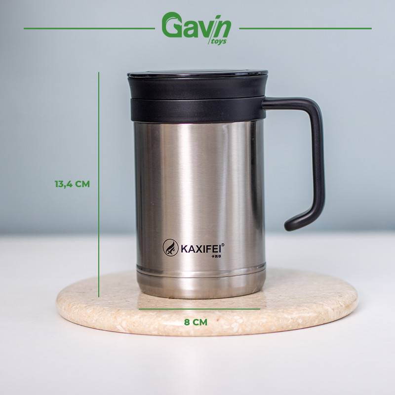 Gelas Double wall Infuser - Gelas Teh - Gelas Stainless - Tea Infuser