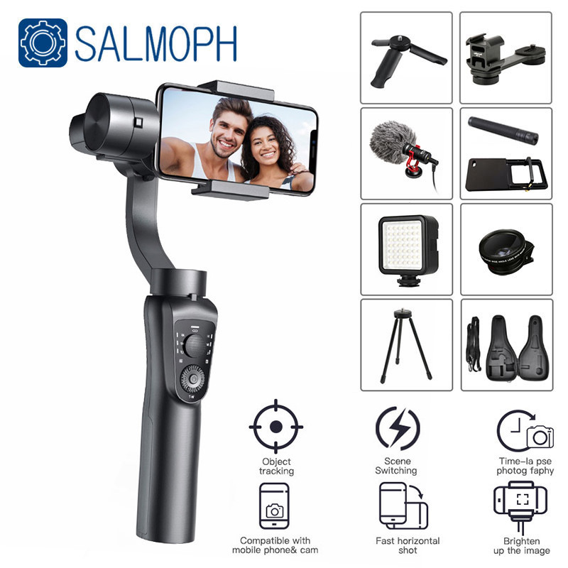 S5B / F6 3 Axis Gimbal Handheld Stabilizer Cellphone Action Camera Holder Anti Shake Video Record Sm