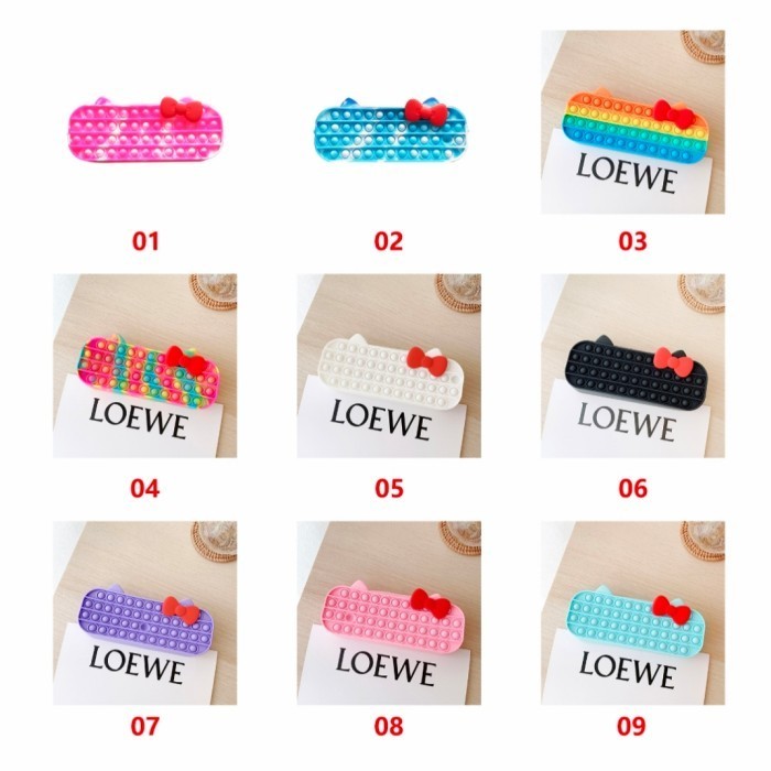 

[New]Best Seller Mainan Pop It Pencil Case HK/Kotak Pensil Pop It/ - 06 black