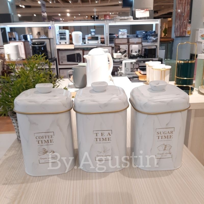 Informa Toples Set Tempat Penyimpanan Teh Gula Kopi// PRODUK MURAH PROMO SALE