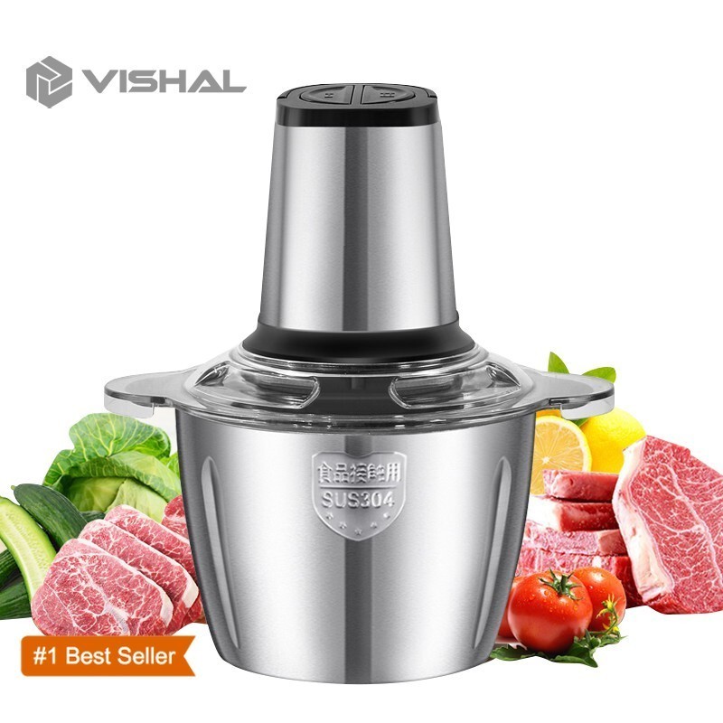 VISHAL Jumbo chopper  Blender Elektrik Penggiling Penggiling Mixer Fruit Veg Blender Daging VS-1822