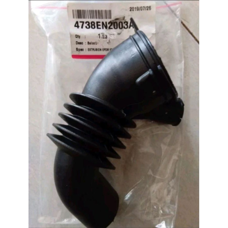 Karet hitam spiral dalam mesin cuci LG front loading