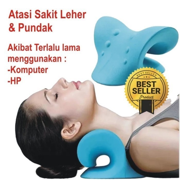 Alat Terapi Leher Kaku Bantal Relaksasi Leher Punggung Cervical Neck