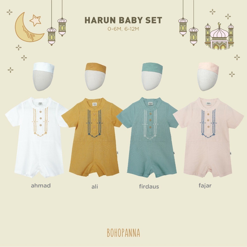 Bohopanna Harun Baby Set - Harun Kids - Harun Dad (Koko Raya)
