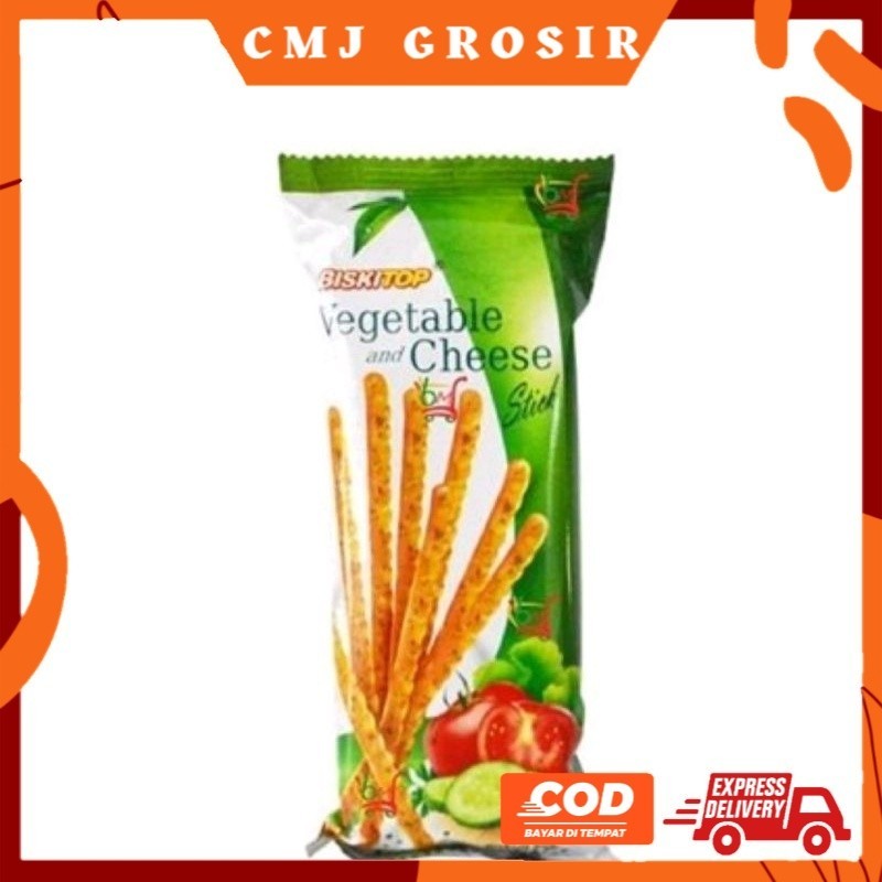 

GROSIR BISKITOP - VEGETABLE STICK 60g Biskuit Stik Rasa Sayuran Keju