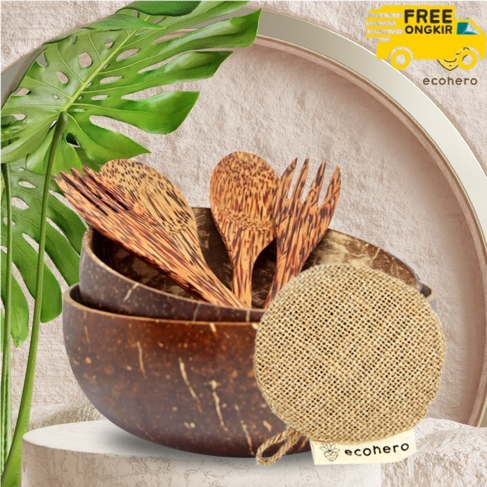 

✨LARIS✨ -Eco Hampers Box Gift Set - Mangkok Batok Kelapa