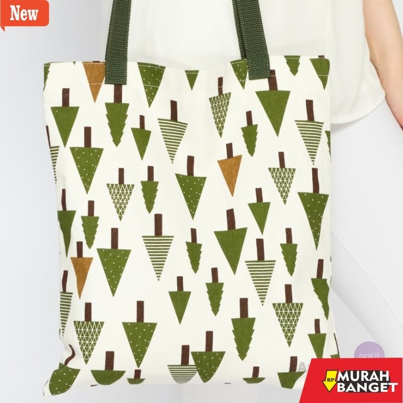 tas jinjing wanita Tas totebag selempang wanita resleting kanvas aesthetic kuliah besar kain tebal k