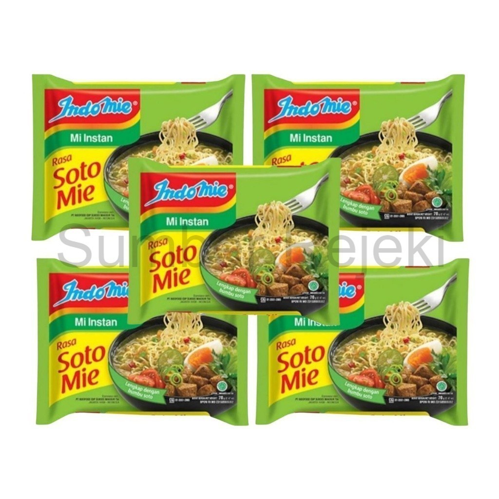 

INDOMIE MIE INSTAN SOTO MIE ISI 5 x 70GRAM | MIE KUAH INSTAN