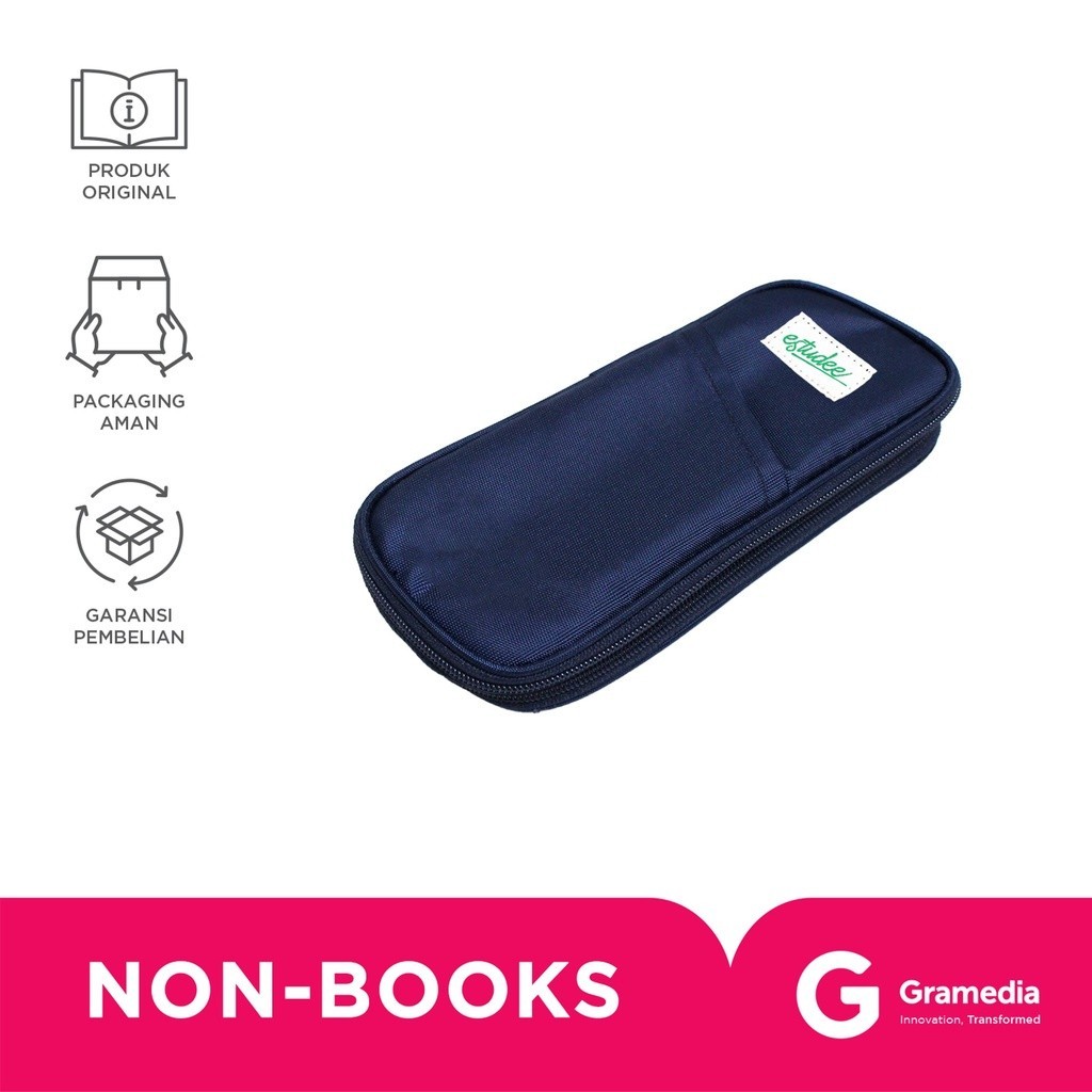 

Gramedia Surabaya - Estudee Pencil Case Expandable Navy
