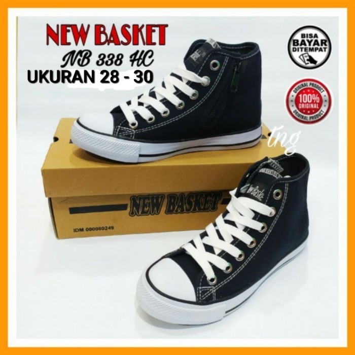 Sepatu Sekolah NEW BASKET 28 - 30 ( 100 % ORIGINAL ) - PENDEK / LC, 30