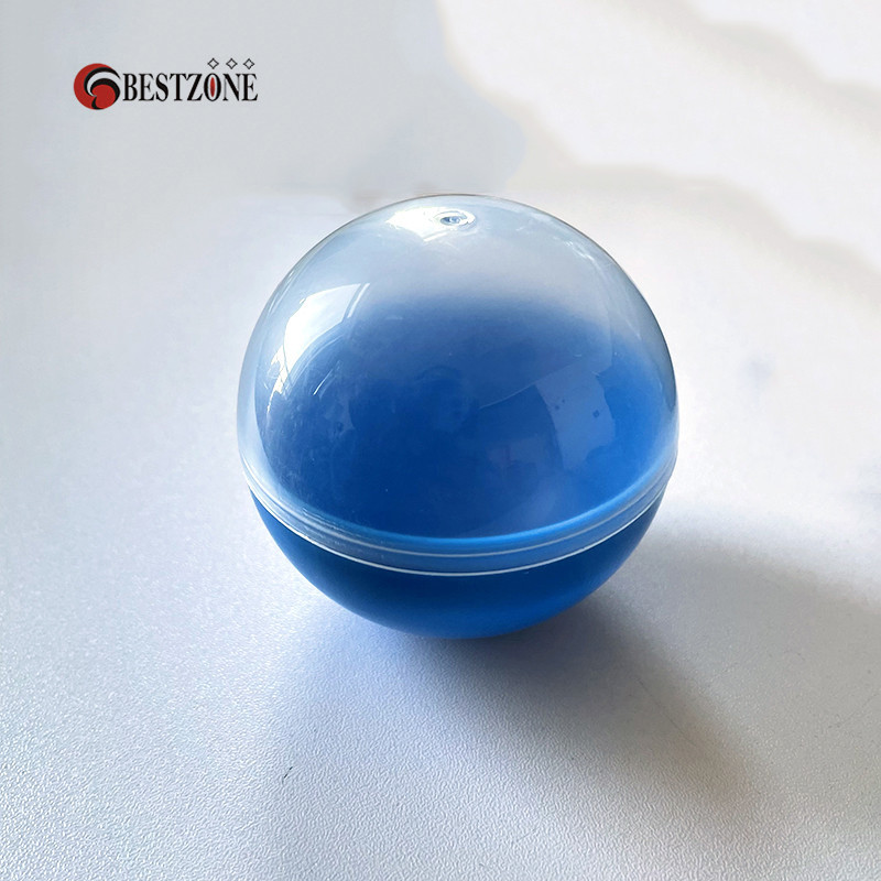 30Pcs/Lot 70MM 2.7Inch Half Transparent Half Colorful Empty Plastic PP Toy Capsule Surprise Balls Fo