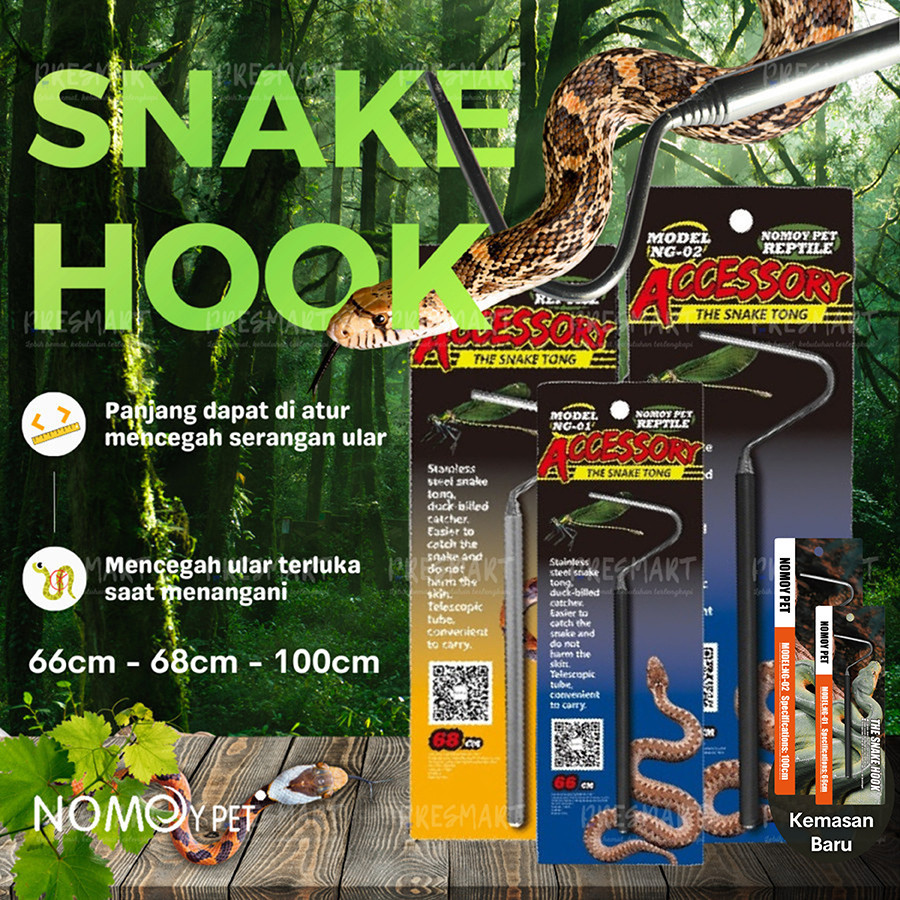 SNAKE HOOK STICK CATCHER TONGKAT PENANGKAP PENGAIT STIK ULAR STAINLESS