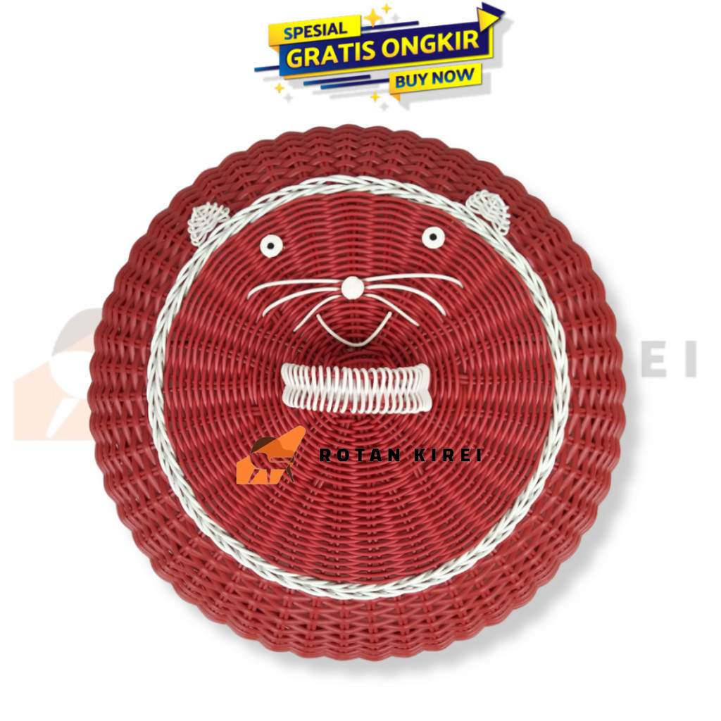 Tudung Saji Karakter Rotan Sintetis