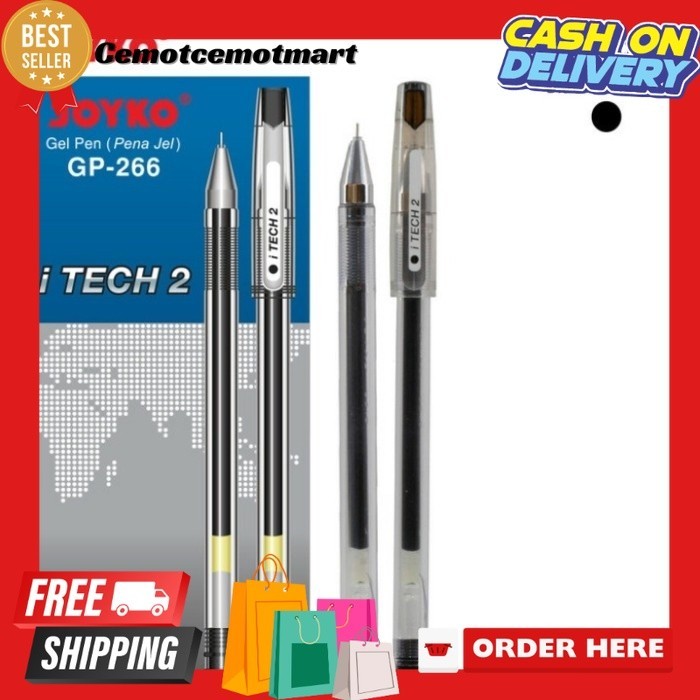 

[Cmt] [D] Gel Pen Joyko GP-266 I TECH HITECH 2 (12pcs)