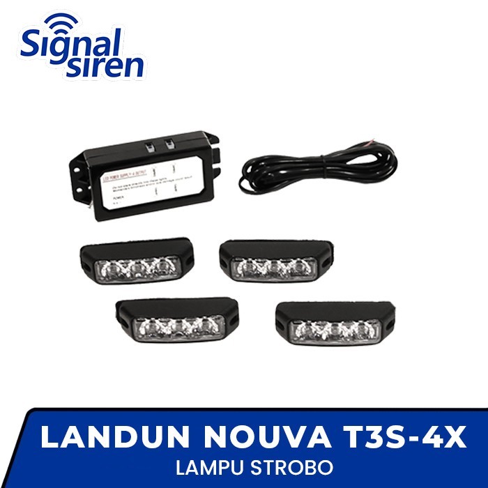 LANDUN Nouva T3S 4X Lampu Strobo Grill Original