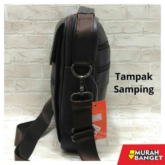 tas selempang pria kekinian tas selempang pria, kulit asli, merk jeep - foto 3