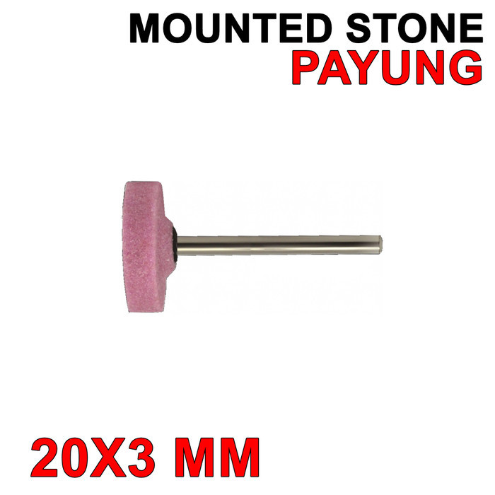 YM27 Mounted Stone 20 X 3 mm Osco Tangkai Payung Batu Mata Tuner Gerinda