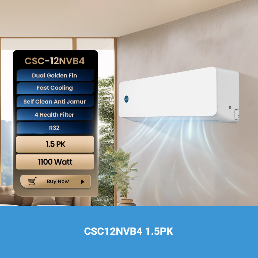 AC CHANGHONG CSC12NVB4 1.5PK CHANGHONG AC SPLIT 1.5 PK  CSC 12NVB4