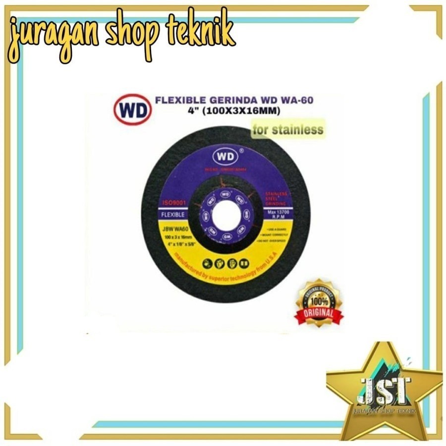 WD Batu Gerinda Poles FLEXIBLE STAINLESS / WA 60/ WD Flexible Grinding