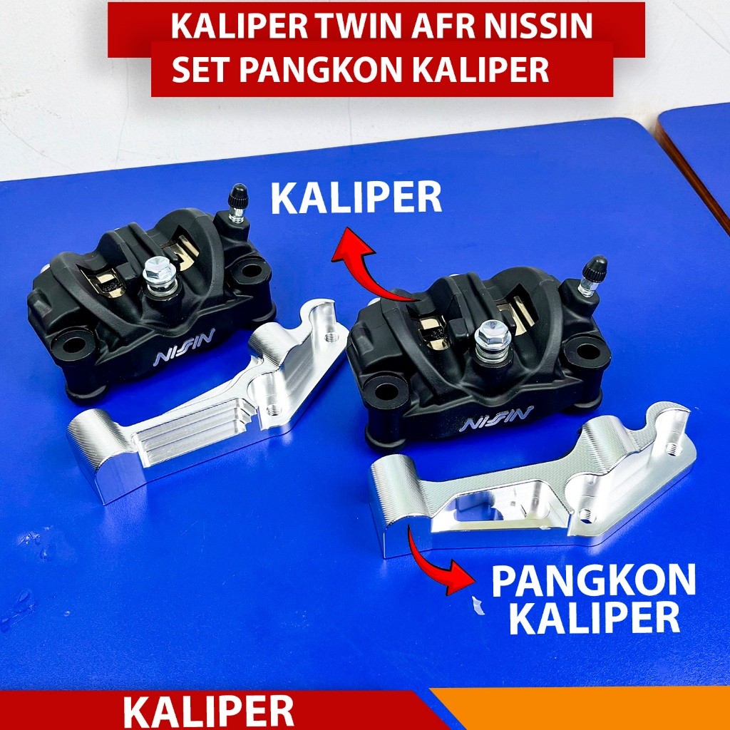 KALIPER 4 PISTON NISSIN TWIN AFRICA TWIN AFRICA NISSIN SET BRACKET CNC MEGAPRO TIGER NINJA KALIPER T