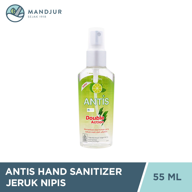 Antis Hand Sanitizer Spray Jeruk Nipis 55 ML