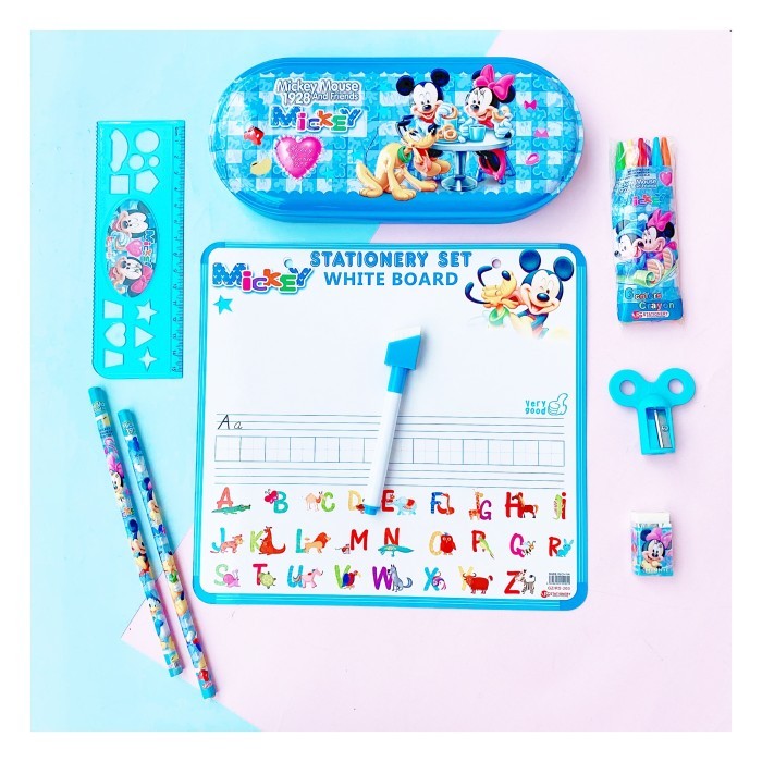 

Stationary set mickey mouse + white board