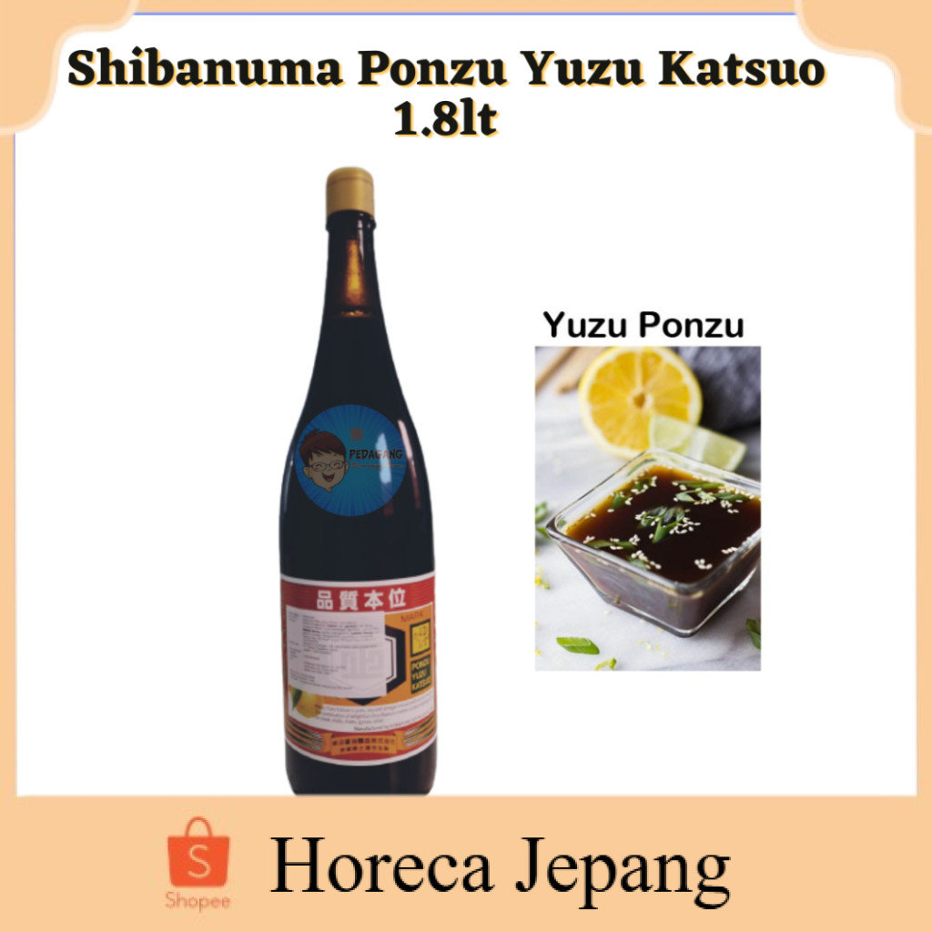 

Shibanuma Ponzu Yuzu Katsuo 1.8lt / Saus Ponzu / Saus Shabu-Shabu