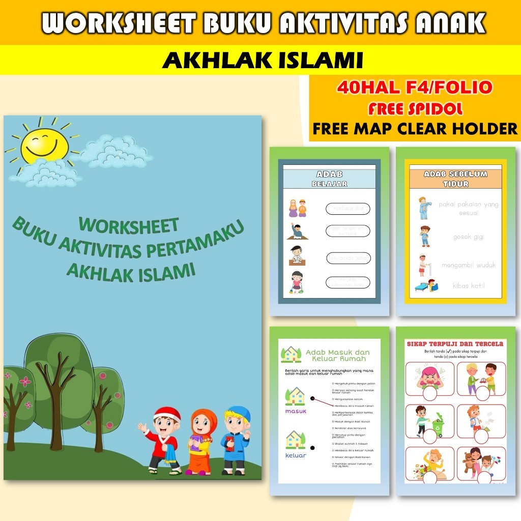 Buku Anak Seri Akhlak Anak Islami - Buku Belajar Anak Seri Akhlak Anak Islami - Buku Edukasi Anak Se