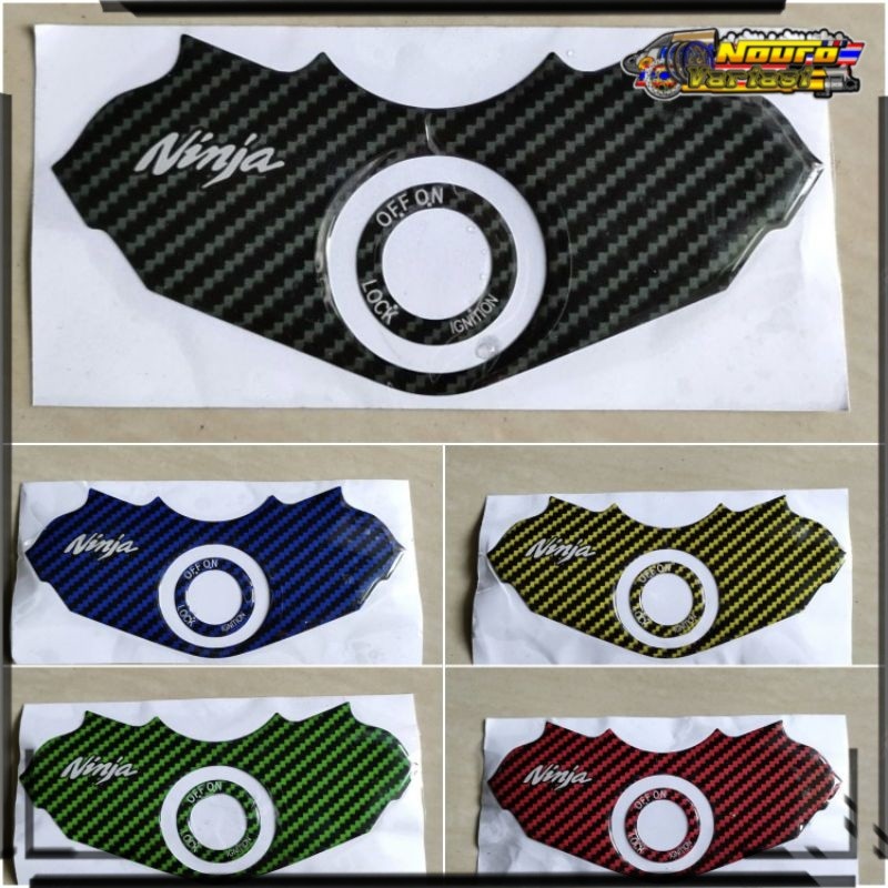 Aksesoris STIKER TIMBUL SEGITIGA KUNCI KONTAK NINJA RR OLD NEW ZX