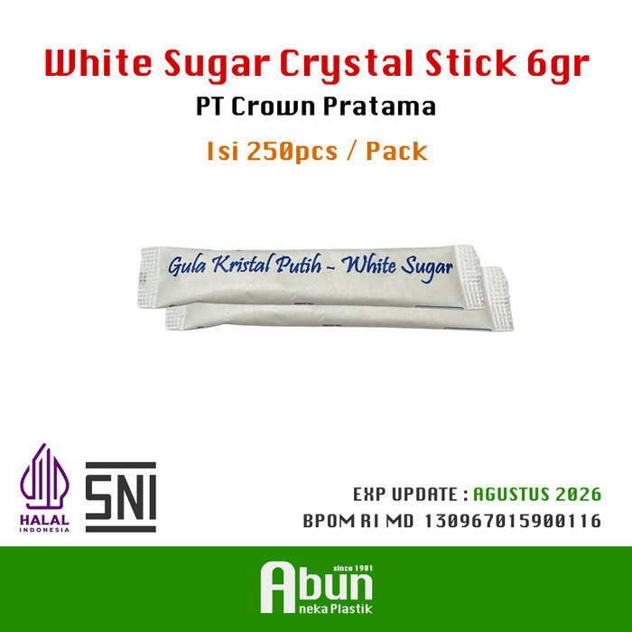 

White Sugar Sachet (Stick) Isi 250pcs