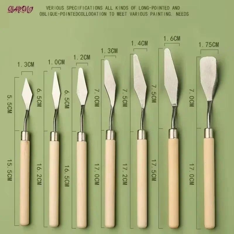 

1Pcs Stainless Steel Oil Painting Knives Artist Crafts Spatula Palette Knife Mixing Knife Scraper Art Tools painting supplies