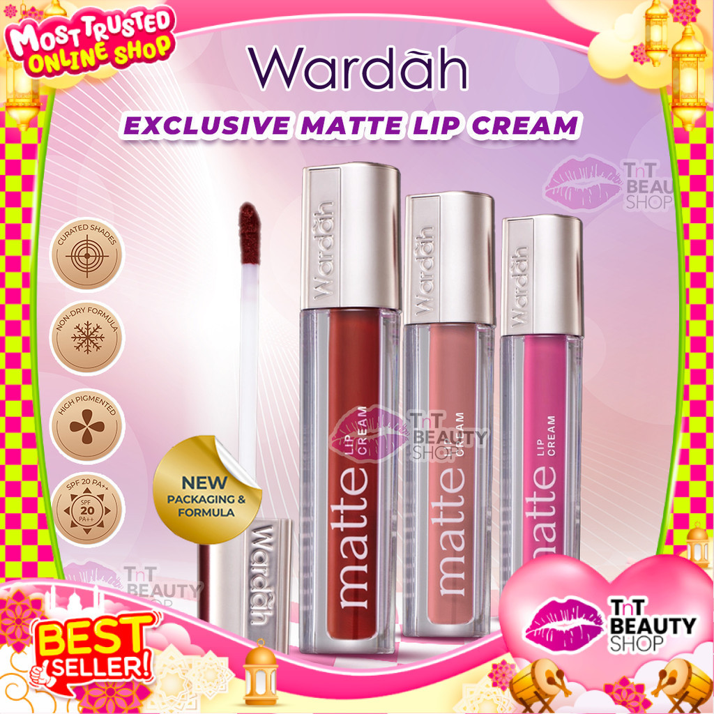 Wardah Exclusive Matte Lip Cream Original | Tnt Beauty Shop