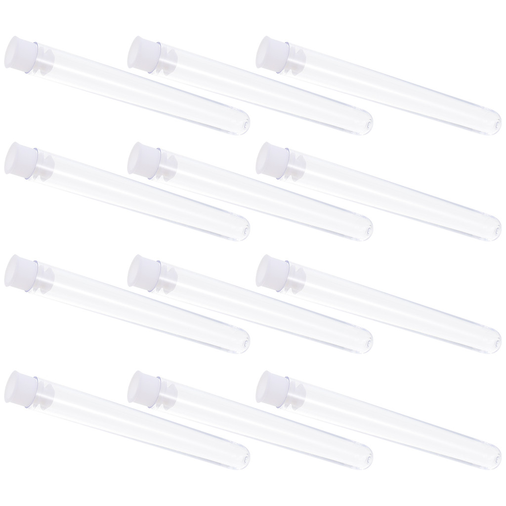 

100 Pcs Plastic Test Tube Tubes for Children's Teaching Food Containers with Lids
