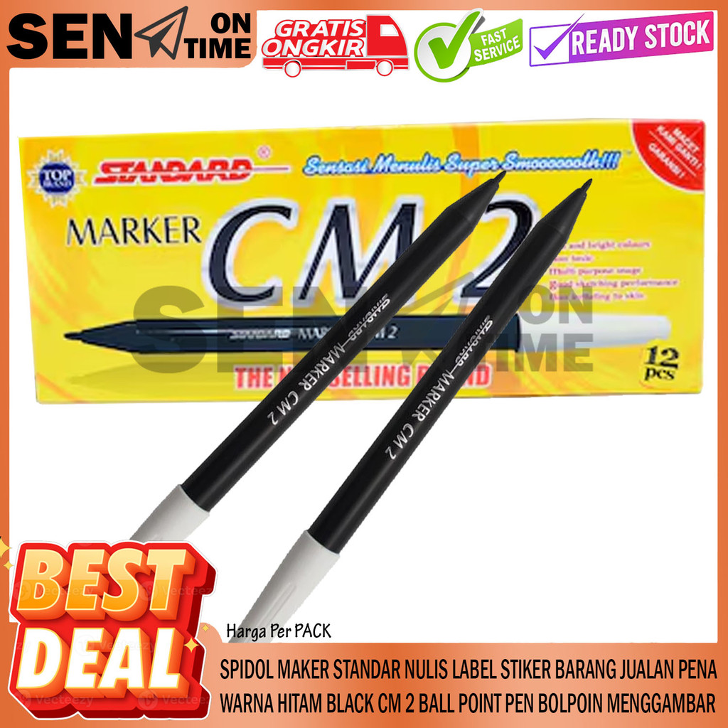 

Sepidol Maker Cm2 Bolpen Pen Grosir Ballpoint Balpoin Kebutuhan Anak Warung Menulis Barang Menggambar Melukis Mewarnai Tulis Label Stiker Gambar Tebal Ujung Luncip Lancip Warna Hitam Black Tinta Standard